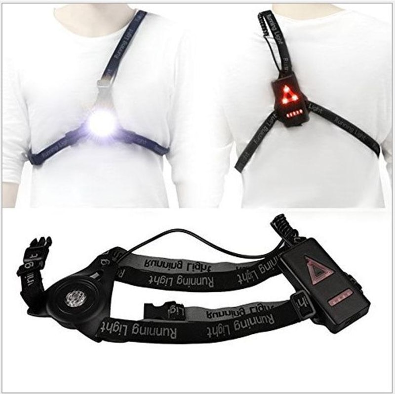 USB Rechargeable LED Running Safety Light For Night Runs 7