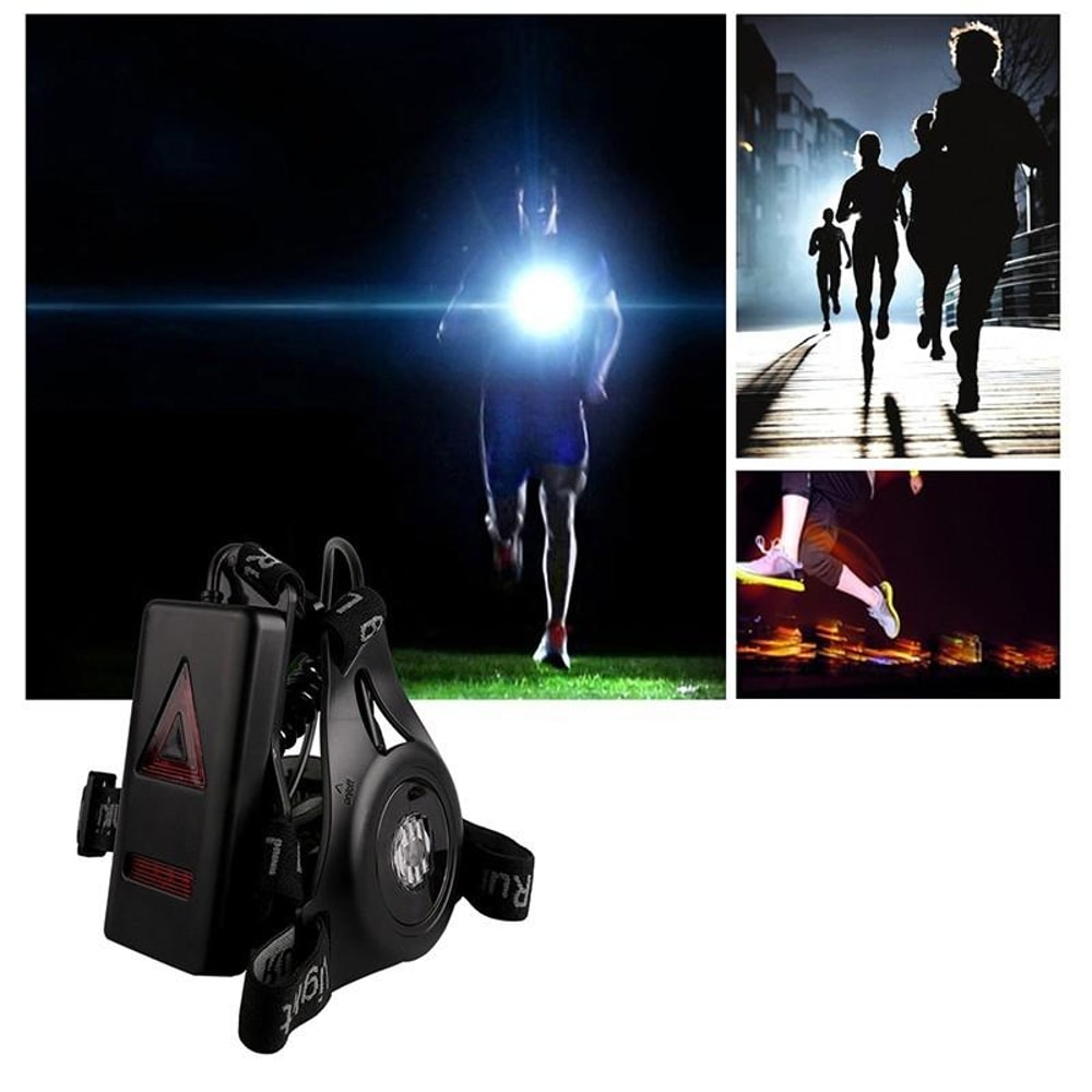 USB Rechargeable LED Running Safety Light For Night Runs 5