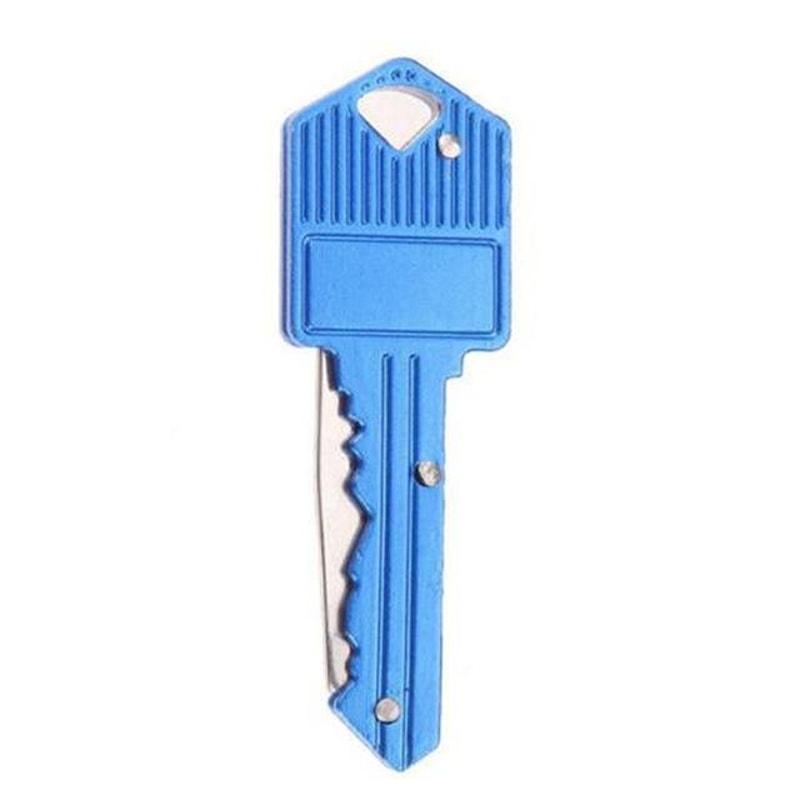 Mini Keychain Folding Knife Peeler Portable Self Defense Tool 3