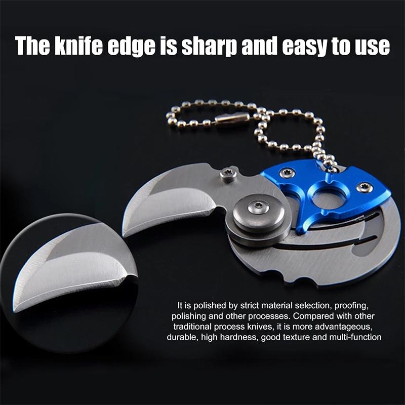 Mini Folding Keychain Pocket Knife Compact EDC Utility Tool For Outdoor Adventures 3