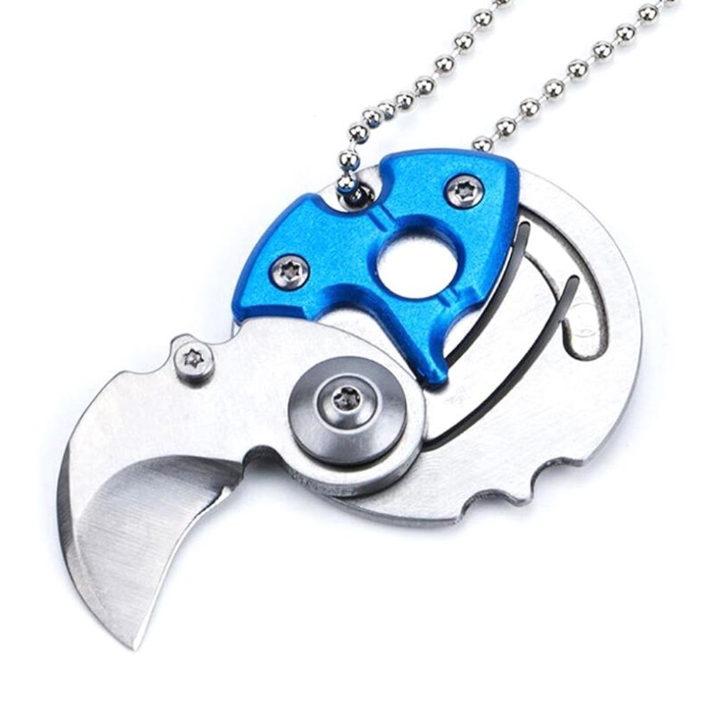 Mini Folding Keychain Pocket Knife Compact EDC Utility Tool For Outdoor Adventures 1
