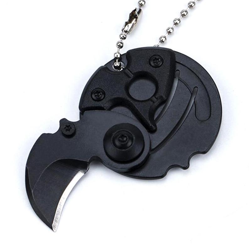 Mini Folding Keychain Pocket Knife Compact EDC Utility Tool For Outdoor Adventures 7