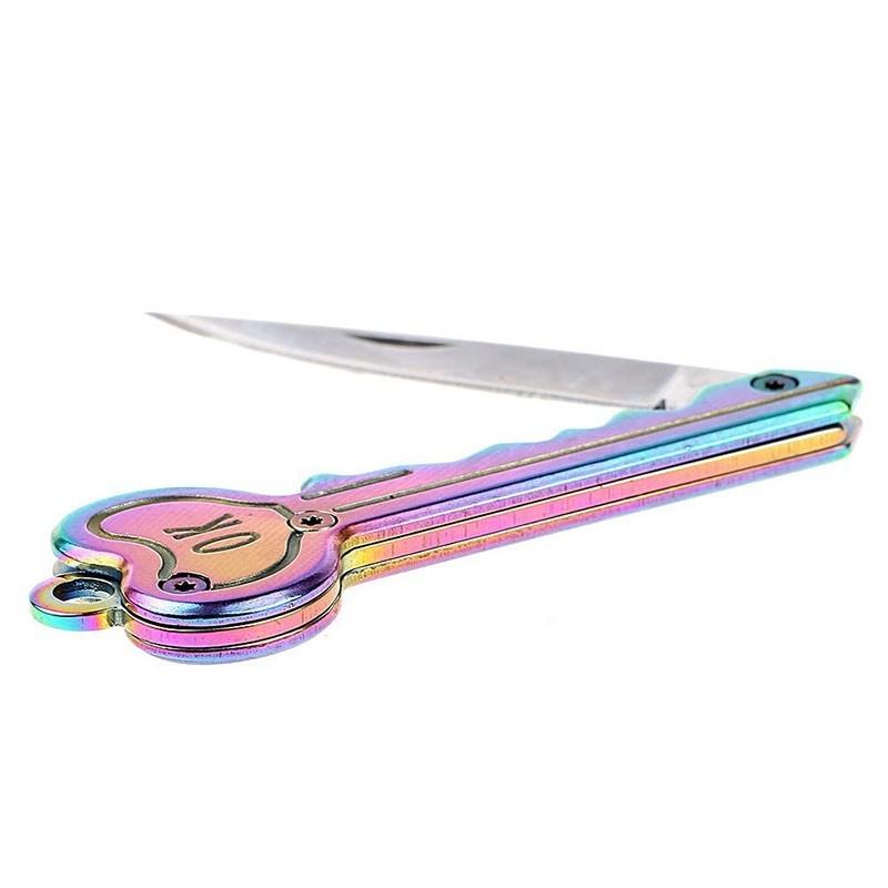Compact Folding Key Knife Keychain Mini EDC Survival Tool 5