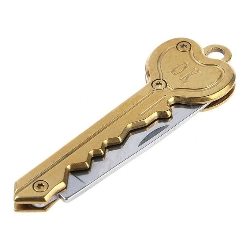 Compact Folding Key Knife Keychain Mini EDC Survival Tool 4