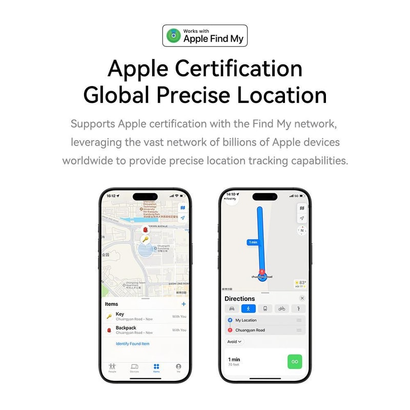 ROCK Smart Bluetooth Tracker Tag For Keys Wallets Luggage With Find My App 1