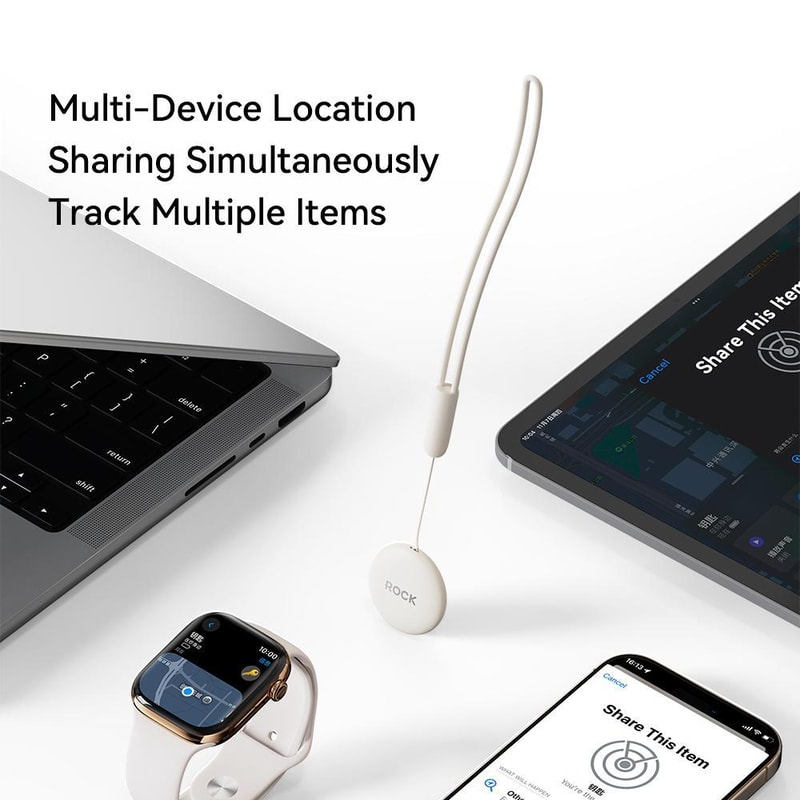 ROCK Smart Bluetooth Tracker Tag For Keys Wallets Luggage With Find My App 6