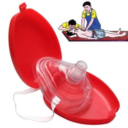 cpr pocket resuscitator mask with one way valve for emergency first aid