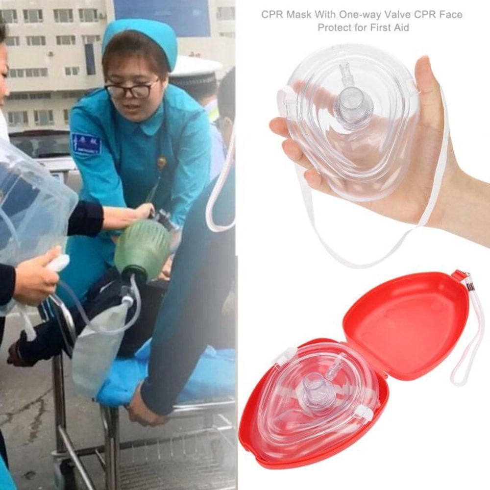 CPR Pocket Resuscitator Mask With One Way Valve For Emergency First Aid 5