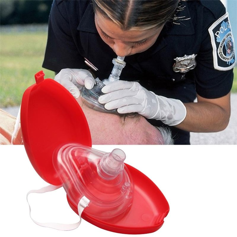 CPR Pocket Resuscitator Mask With One Way Valve For Emergency First Aid 1