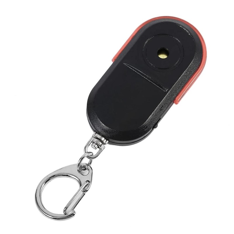 Whistle Activated Key Finder Set With LED Flash Locator 5 Pack Portable Anti Lost Tracker 0