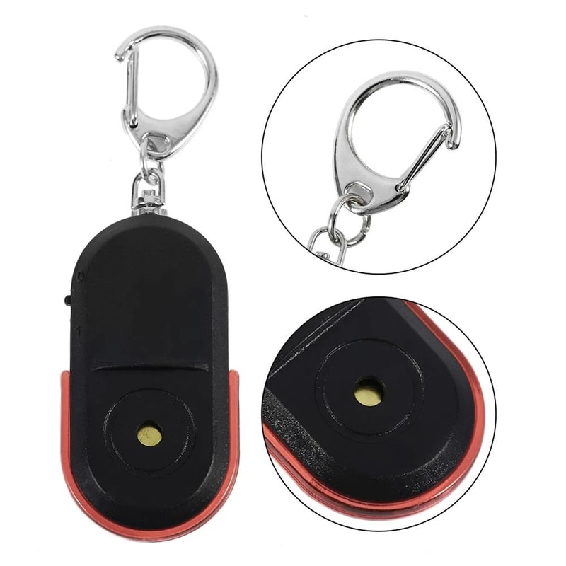 Whistle Activated Key Finder Set With LED Flash Locator 5 Pack Portable Anti Lost Tracker 1
