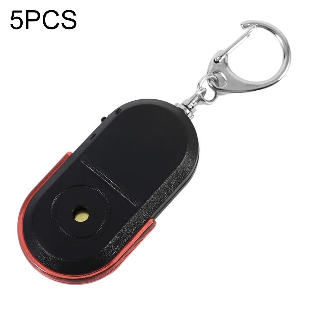 Whistle Activated Key Finder Set With LED Flash Locator 5 Pack Portable Anti Lost Tracker 2