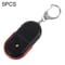 Whistle Activated Key Finder Set With LED Flash Locator 5 Pack Portable Anti Lost Tracker 2