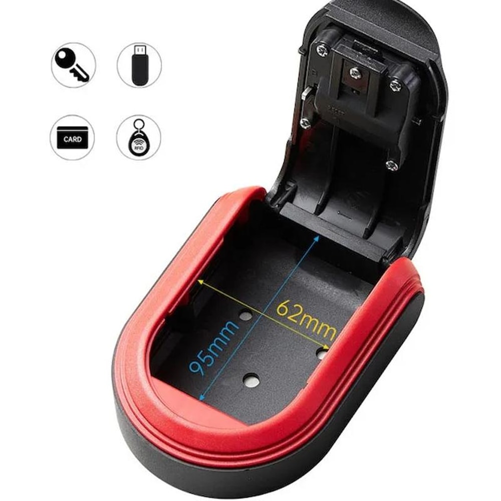 Portable Combination Key Storage Box With 4 Digit Lock Secure Home Office Key Safe 3