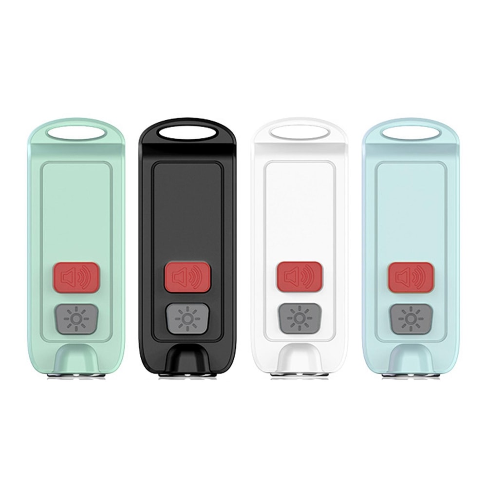 GuardianGlow 130dB Personal Safety Alarm Keychain With LED Flashlight USB C Rechargeable Protectio 0