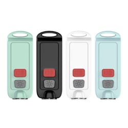 guardianglow 130db personal safety alarm keychain with led flashlight & usb c rechargeable protection