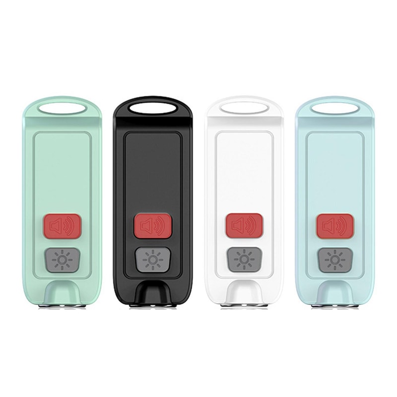 GuardianGlow 130dB Personal Safety Alarm Keychain With LED Flashlight USB C Rechargeable Protectio 0