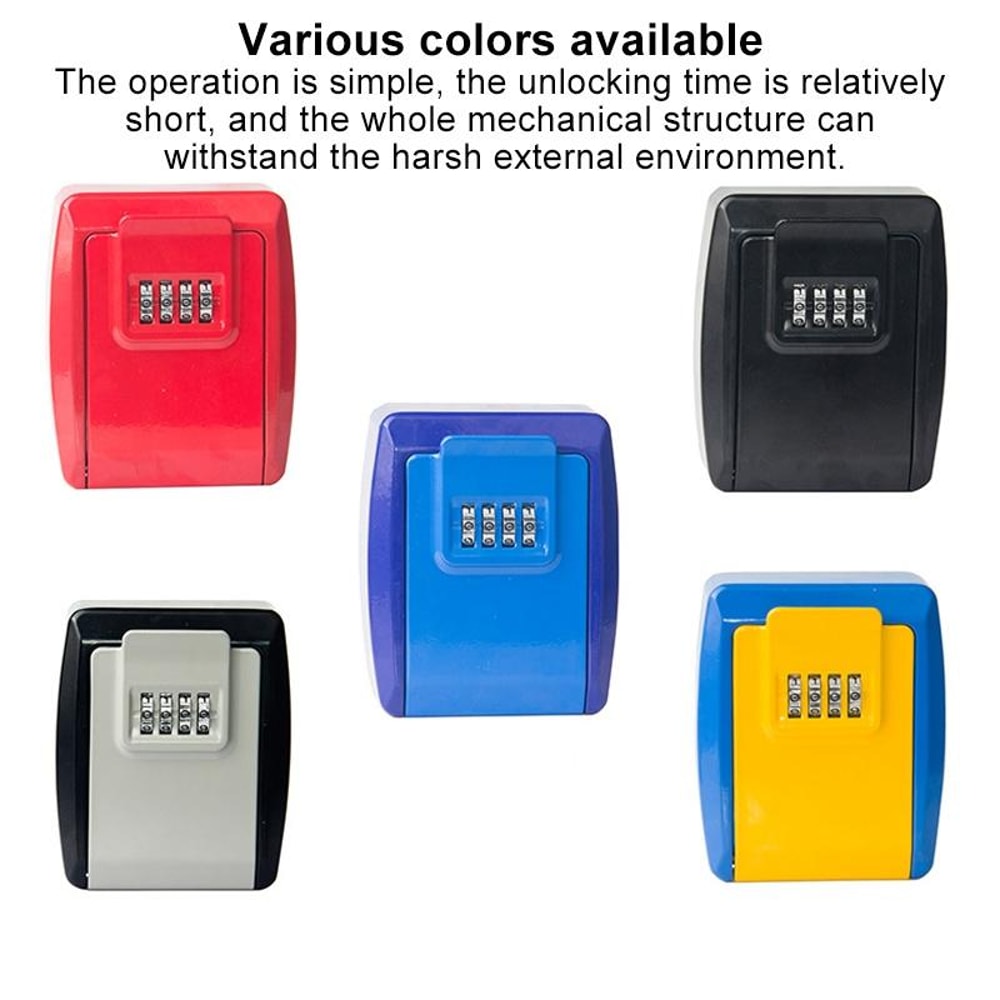 SecureGuard Wall Mounted Key Lock Box With Waterproof Combination Access 2