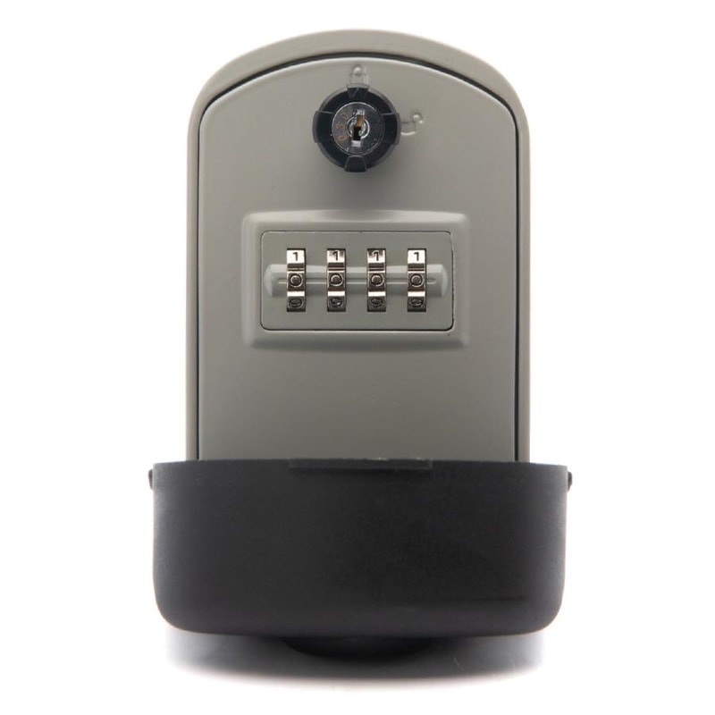 SecureGuard Waterproof Wall Mount Key Lock Box With Dual Access Combination System 5