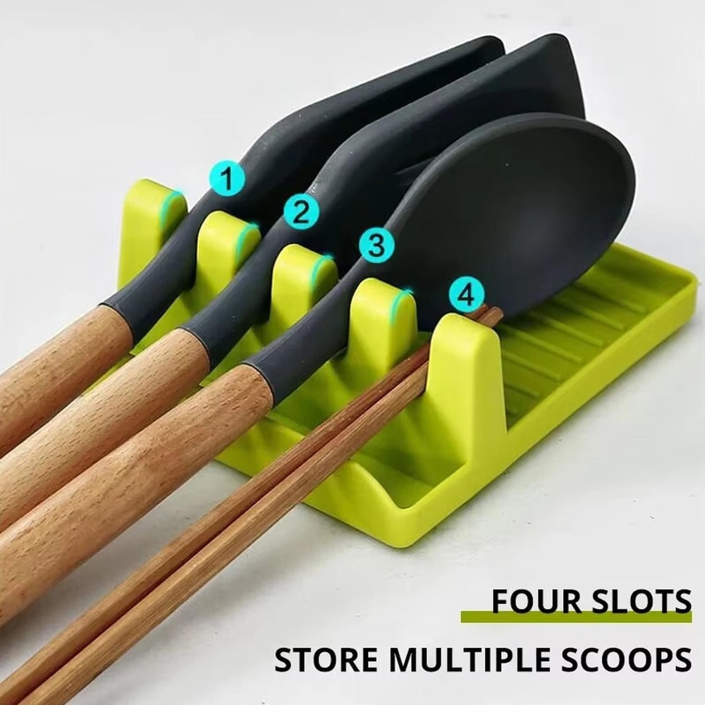 LsCook Compact Kitchen Utensil Organizer Drainer Rack For Spatulas Spoons Cooking Tools 2