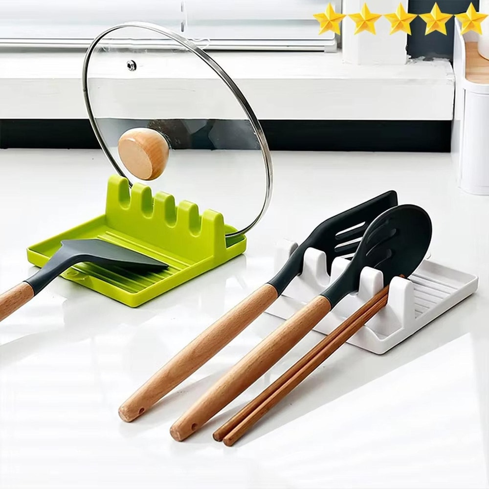 LsCook Compact Kitchen Utensil Organizer Drainer Rack For Spatulas Spoons Cooking Tools 5
