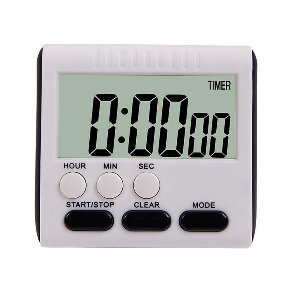 24 Hour Digital Kitchen Timer Alarm Clock With Magnetic Back And Large LCD Display 2
