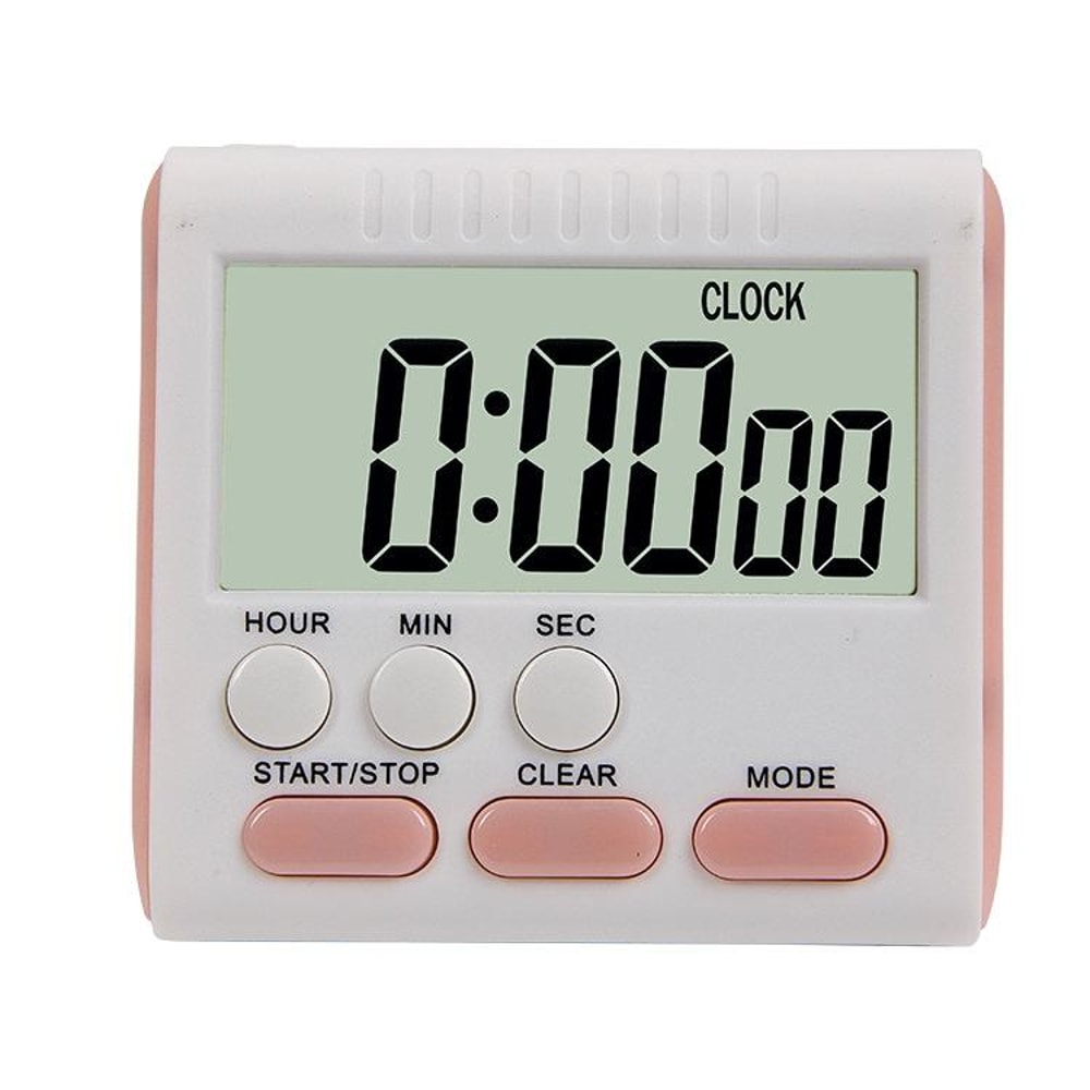 24 Hour Digital Kitchen Timer Alarm Clock With Magnetic Back And Large LCD Display 9