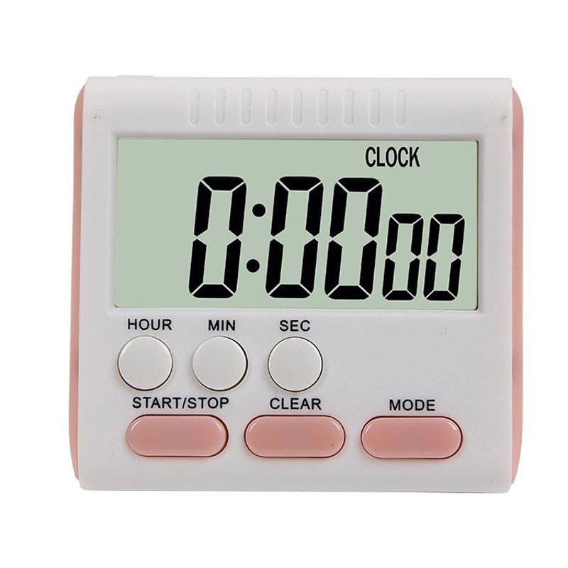 24 Hour Digital Kitchen Timer Alarm Clock With Magnetic Back And Large LCD Display 9