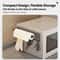Magnetic Kitchen Roll Holder With 6 Hooks No Drill Storage Rack 2