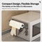 Magnetic Kitchen Roll Holder With 6 Hooks No Drill Storage Rack 2