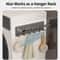 Magnetic Kitchen Roll Holder With 6 Hooks No Drill Storage Rack 3