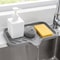 Large Self Draining Silicone Sink Tray Kitchen Sponge Holder 0