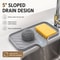 Large Self Draining Silicone Sink Tray Kitchen Sponge Holder 1