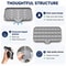 Large Self Draining Silicone Sink Tray Kitchen Sponge Holder 5