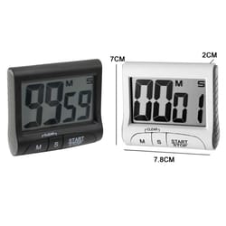 magnetic digital kitchen timer with countdown & count up display for cooking, study & productivity