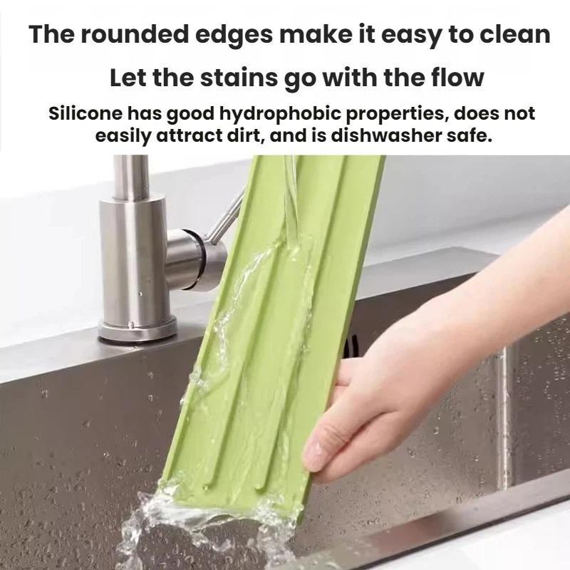 Narrow Silicone Draining Mat Pot Lid Storage Mat Non Slip Kitchen Counter Organizer 6