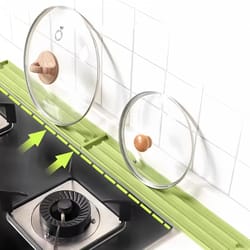 narrow silicone draining mat & pot lid storage mat non slip kitchen counter organizer