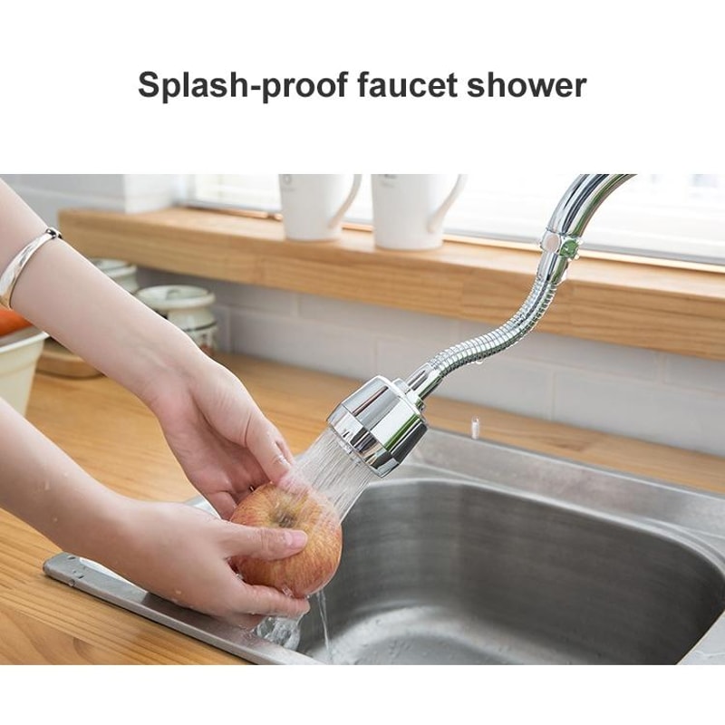 Premium Universal Rotating Kitchen Faucet Aerator Anti Splash Pressurized Head 1