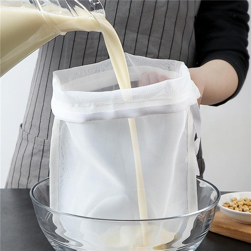 Premium Ultra Fine 100 Mesh Soy Milk Filter Bag Fine Mesh Filter Bag Kitchen Strainer 8