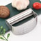 Heavy Duty Curved Stainless Steel Garlic Press Professional Kitchen Garlic Crusher Tool 2