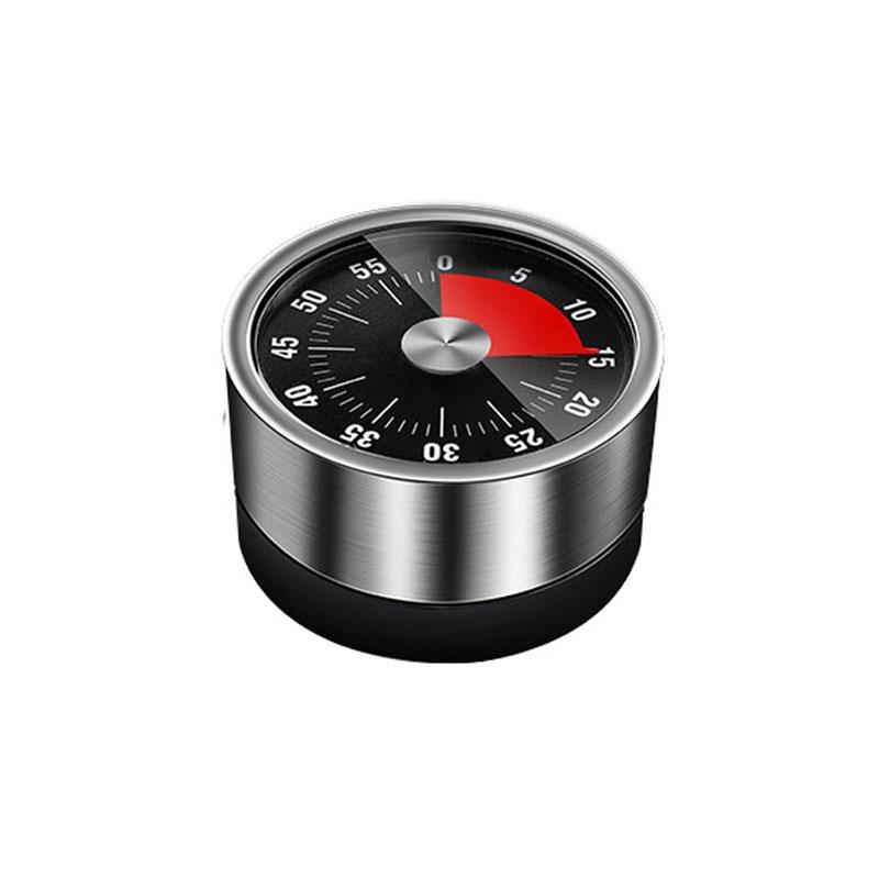 Premium Stainless Steel Mechanical Kitchen Timer With Magnetic Base 2