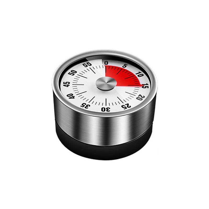 Premium Stainless Steel Mechanical Kitchen Timer With Magnetic Base 4