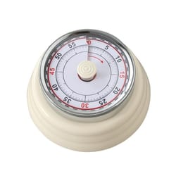 magnetic stainless steel mechanical kitchen timer battery free countdown clock