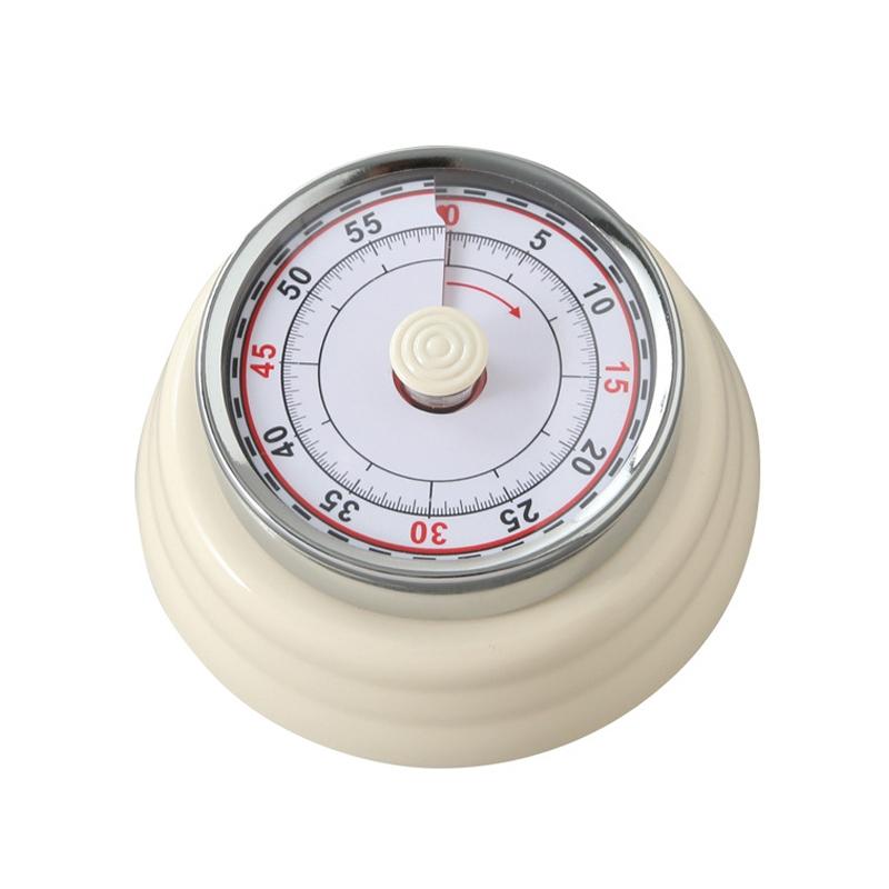 Magnetic Stainless Steel Mechanical Kitchen Timer Battery Free Countdown Clock 0