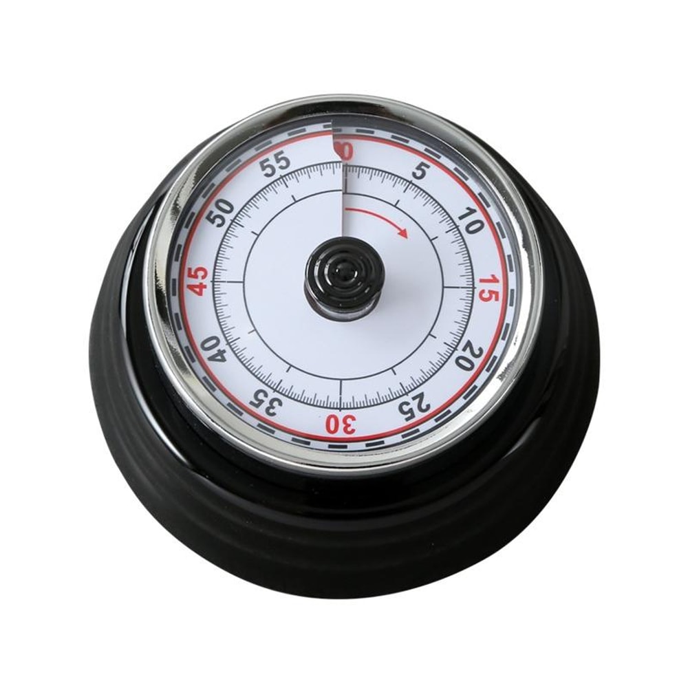 Magnetic Stainless Steel Mechanical Kitchen Timer Battery Free Countdown Clock 8