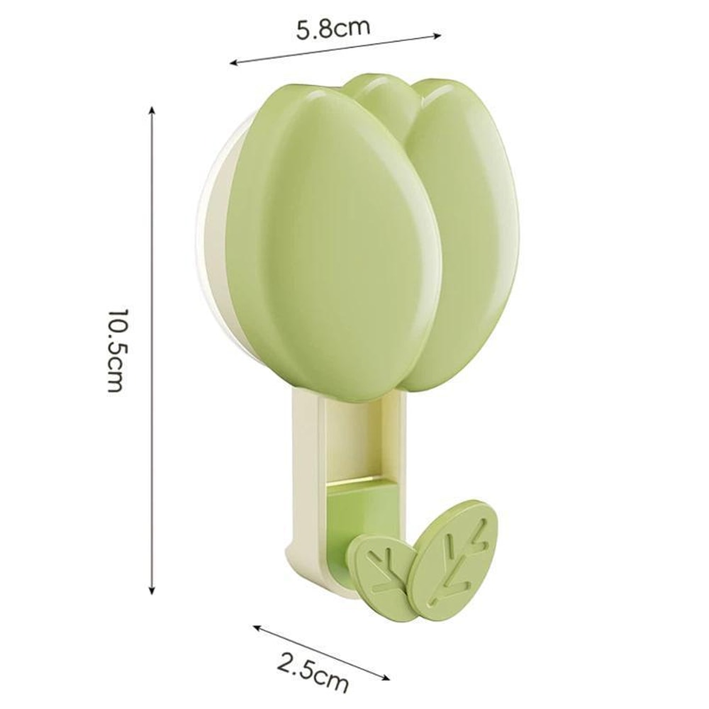 FlowerGrip No Drill Suction Towel Hook Rack For Bathroom Kitchen Storage 10