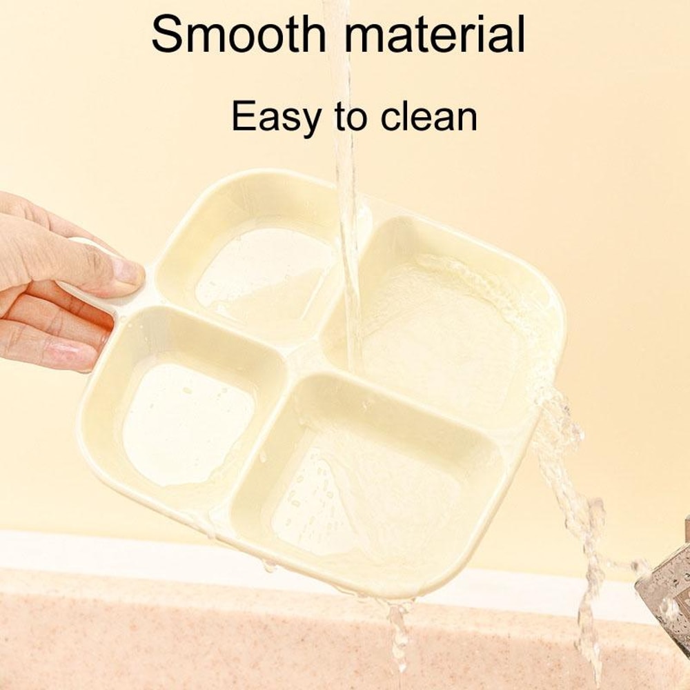 4 Compartment Snack Spice Serving Tray With Handle Food Storage Organizer 3