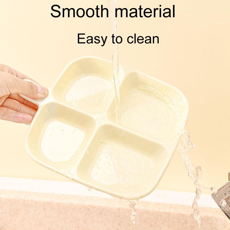 4 Compartment Snack Spice Serving Tray With Handle Food Storage Organizer 3