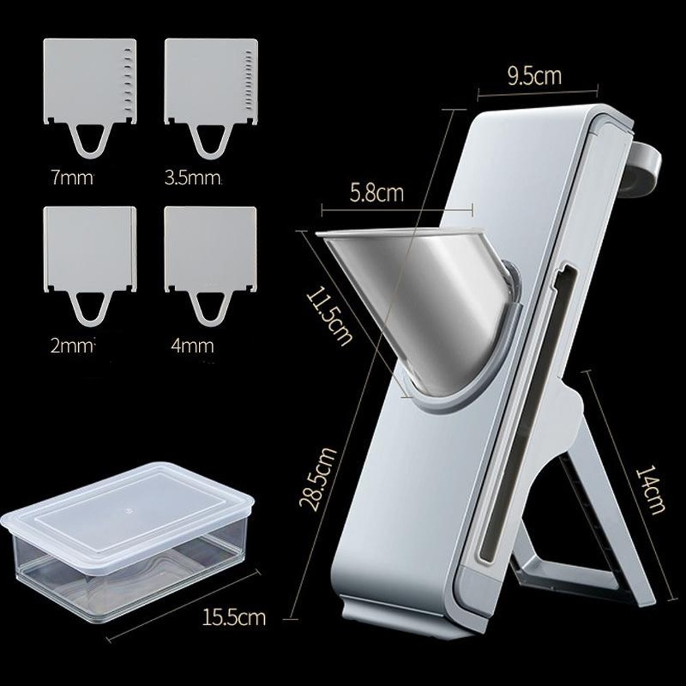 Premium Kitchen Manual Vegetable Slicer Grater Food Prep Press 1
