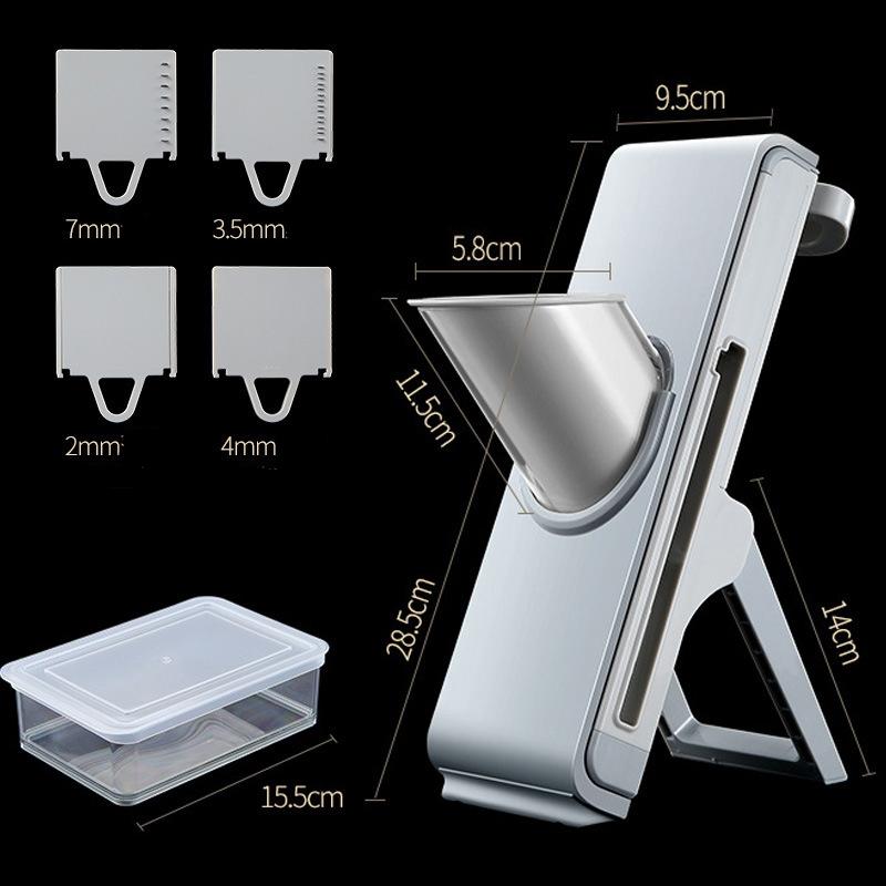 Premium Kitchen Manual Vegetable Slicer Grater Food Prep Press 1